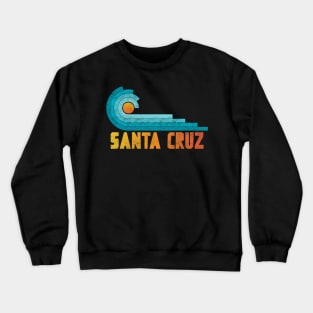 Surfing Santa Cruz Retro Vintage Crewneck Sweatshirt